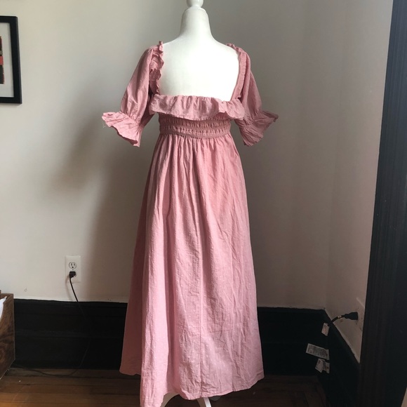 Shirred Midi Dress - Picture 8 of 10